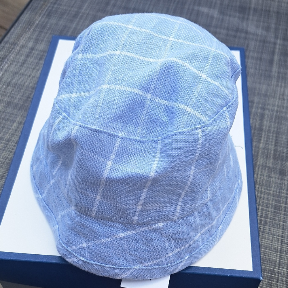 Janie and Jack Blue Patterned Bucket Hat